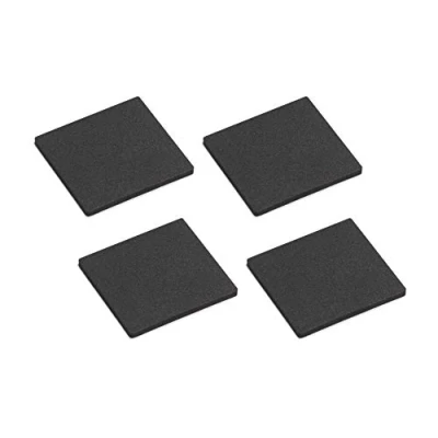 Immagine di Metafranc Cuscinetti Antiscivolo 40 X mm autoadesivi Nero 4 pezzi Assorbenti per mobili e oggetti/EVA Pad nel set/gomma/antiscivolo buffer/646056