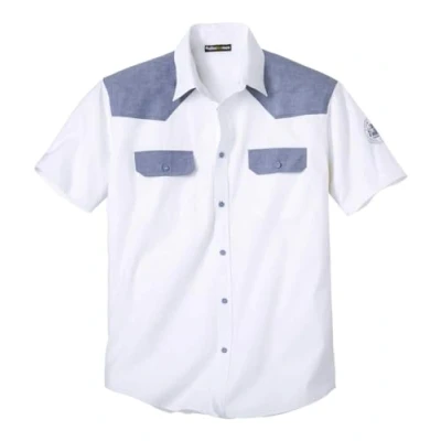 Immagine di ATLAS FOR MEN Camicia da Uomo in Cotone Maniche Corte Stile Chic e Casual Disponibile nelle Taglie Grandi M a 5XL