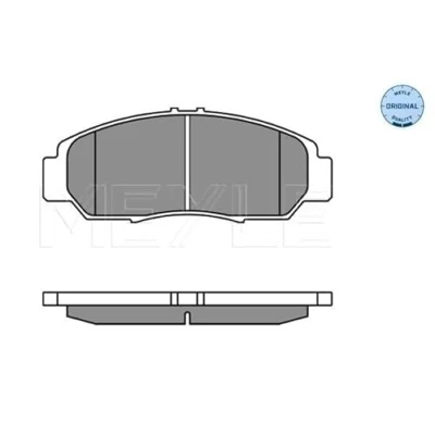 Immagine di MEYLE 025 237 2916/W Kit pastiglie freno ORIGINAL Quality Assale anteriore con segnalatore acustico usura lamierino anticigolío