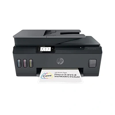 Immagine di HP Smart Tank Plus 570 AiO 5HX14A, Stampante Multifunzione a Colori, Serbatoio d&#039;Inchiostro ad Alto Volume di Stampa, Fino 12000 Pagine (Nero) e 8000 (Colore), Scansione, ADF, Wireless, Nera