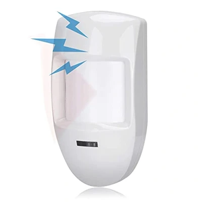 Immagine di Rilevatore di movimento PIR doppio cablato 12V, allarme sensore a infrarossi, sicurezza domestica per negozi/case/edifici uffici/fabbriche.