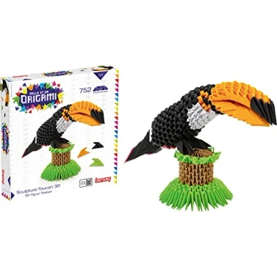 Immagine di Lansay Mille et Un Origami Scultura Toucan 3D Attività manuali Da 8 anni