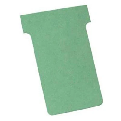 Immagine di Nobo 2202005 Schede a T, Indice 2, Verde, 100 Pezzi