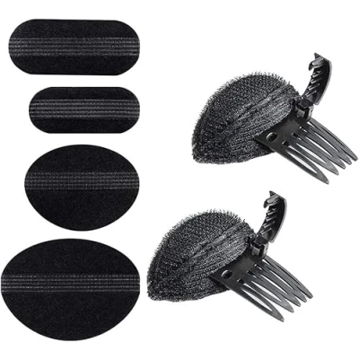 Immagine di Meet shop Capelli Volume Bump Up Insert Accessori,Styling della Base dei Clip 6 Pezzi Accessorio per Cuscinetti in Spugna Donne Ragazze Acconciatura Fai da Te