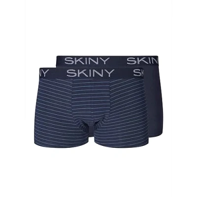 Immagine di Skiny Herren Pant 2er Pack Cotton Multipack Hipster, Oscurante, Stripe Selection, L (Pacco da 2) Uomo