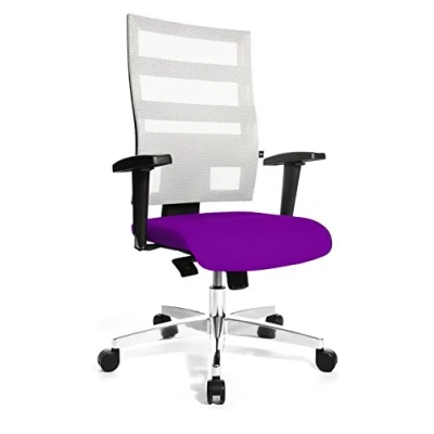 Immagine di TOPSTAR 959T, Sedia giravole da ufficio X Pander con braccioli regolabili in altezza, Lilla Bianco