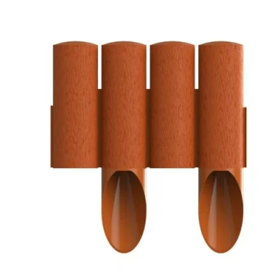 Immagine di Cellfast Palissata da giardino standard, colore rosso mattone, altezza 25,5 cm, lunghezza 2,3 m