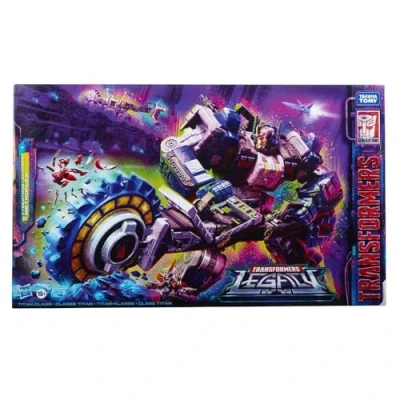 Immagine di Transformers, Generations, Legacy Series, Titan, action figure di Metroplex dell&#039;Universo Cybertron da 55,5 cm, dai 15 anni in su, multi