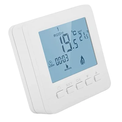 Immagine di FTVOGUE Display LCD Intelligente Termostato di Riscaldamento Regolatore Temperatura Ambiente Programmabile per Casa