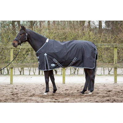 Immagine di Harry&#039;s Horse Coperta per esterni Thor 0gr con fodera in pile Nero Lunghezza posteriore: 165 cm &amp; inferiore 215