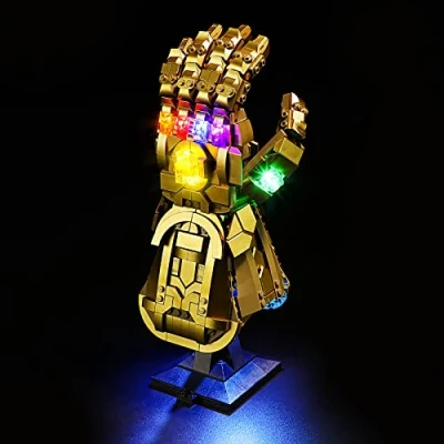 Immagine di YEABRICKS Kit Luci a LED per Lego 76191 Marvel Infinity Gauntlet Modello da Costruire (Set NON Incluso)