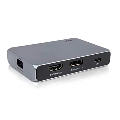 Immagine di CalDigit USB C Gen 2 10Gb/s SOHO Dock Fino A 4K 60Hz, HDMI 2.0b, DisplayPort 1.4, 10Gb &amp; C, UHS II Micro SD e Card Reader, ricarica passante, alimentazione 100W