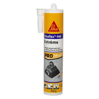 Immagine di Sika flex 148 Extreme, bianco, colla di fissaggio ad alta tenuta immediata, multisupporto, sigillante per interni ed esterni, 290 ml
