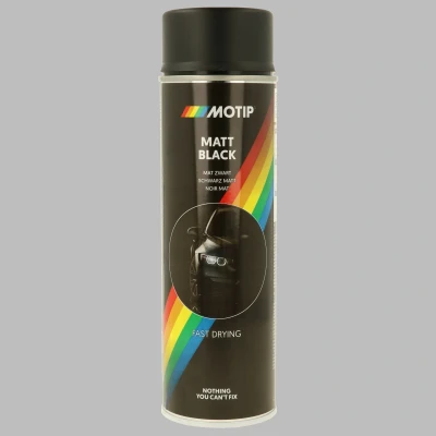 Immagine di MOTIP 04006 Vernice a 1 componente 500 Kompakt yellow glossy 400 ml Black matt