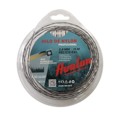 Immagine di Avalon Filo elicoidale in Nylon Universale per decespugliatore e Tosaerba (2,4 mm x 15 m)