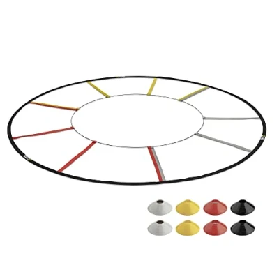Immagine di SKLZ Strumento di Allenamento della Scala agilità reattiva Unisex, Grigio/Giallo/Rosso/Nero, Taglia Unica