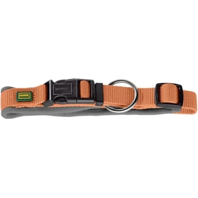 Immagine di HUNTER Neopen Vario Plus, Collare per Cani, Colore: Rame/Grigio, Nylon Resistente, Morbida Imbottitura in Neoprene, Regolabile Modo Continuo, con Scarico della trazione, Facile da Pulire,