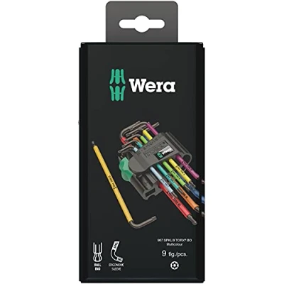 Immagine di Wera 967/9 Kit di chiavi a brugola 9 parti