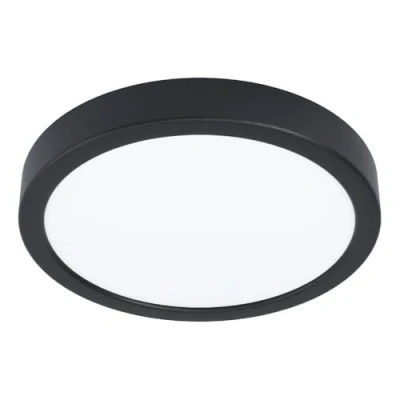 Immagine di Eglo connect.z Fueva 6 Z Plafoniera LED per bagno, Smart Home, uso con ZigBee, app e controllo vocale Alexa, luce bianca calda fredda, RGB, dimmerabile, nera, IP44, diametro 21 cm