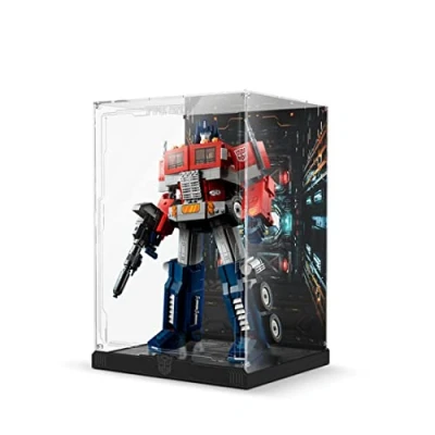 Immagine di TopBrixx Vetrina per Lego Optimus Prime 10302, 3MM Teca in Acrilico 10302 (Set di Modelli Non Inclusi)