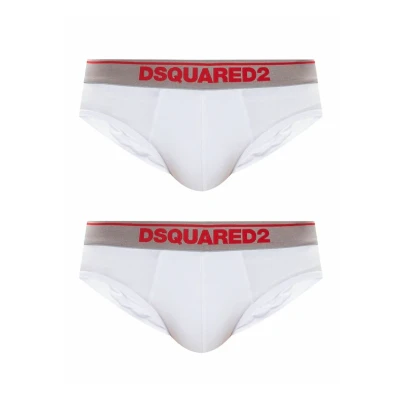Immagine di DSQUARED2 2 Slip Uomo Art DCX610050 100 Colore Foto Misura A Scelta Bianco XL