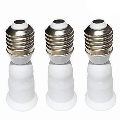 Immagine di DZYDZR 3pcs Portalampada E27 a Prolunga Adattatore Bianco 95mm Per Lampadine LED（3,7in）