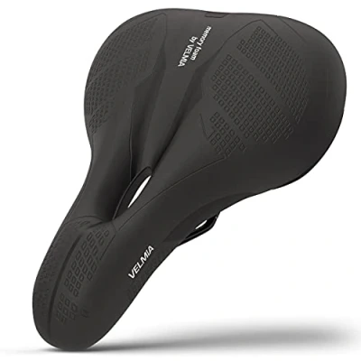 Immagine di Velmia Sella Bici Comoda in Memory Foam I con Concetto di 3 Zone Ergonomiche per Uomini e Donne City, MTB Strada