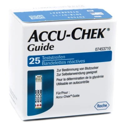Immagine di ACCU CHEK GUIDE 25 STRIPS RETAIL STRISCE PER LA MISURAZIONE DELLA GLICEMIA PEZZI COD