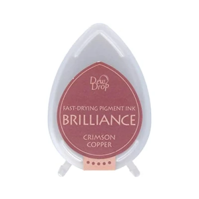 Immagine di Brilliance Dew Drop Tamponcini d&#039;inchiostro Tsukineko Ink Pad, Crimson Rame