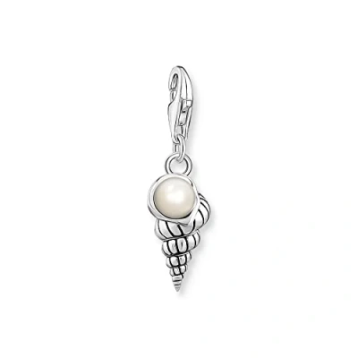 Immagine di Thomas Sabo Collezione Ciondoli Charm Mare, Misura unica, Argento sterling, Nessuna pietra preziosa, Ciondolo a forma di conchiglia con perla