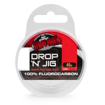 Immagine di Fox Rage Strike Point Drop N Jig Fluro Filo in fluorocarbonio, 40 m, diametro: 0,18 mm