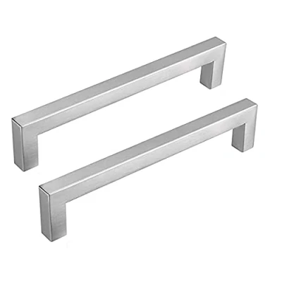 Immagine di goldenwarm 15 Pezzi Maniglie per Mobili da Cucina Armadio Camera Letto LSJ12BSS224 Argento Cassetti Acciaio Inox Maniglia Quadrata 224mm
