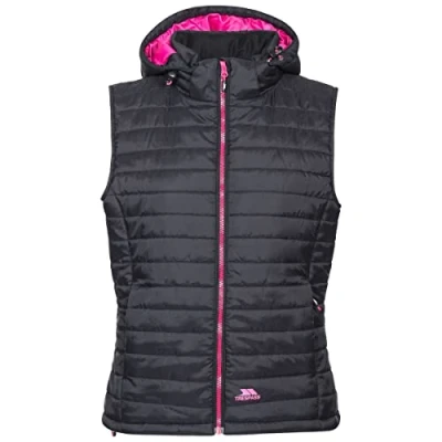 Immagine di Trespass Aretha Warm Giacca Imbottita con Cappuccio Removibile, Donna, FAJKGIN20001_BLKXS, Nero, XS