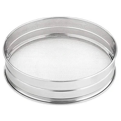 Immagine di Thermohauser 8300003398 Setaccio grande in acciaio INOX antiruggine, maglia fine da 2,0 x mm, diametro 0,28 cm