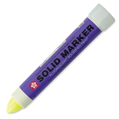 Immagine di Solid Marker, Twist action, 13mm, Fluorescent Lemon, Sold as 1 Each