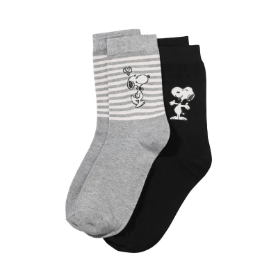 Immagine di ONOMATO! Peanuts Snoopy Set di 2 calze da donna, multicolore, 35 38