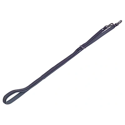 Immagine di Nobby Guinzaglio Classico Preno Royal, Larghezza 20 mm, Lunghezza 58 69 cm + 54 cm, Grigio