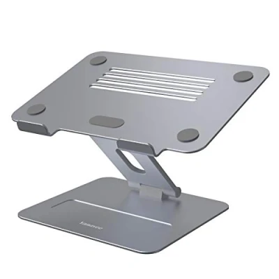 Immagine di Supporto PC Portatile, Yanavee Regolabile Notebook, Ergonomico in Alluminio Laptop Stand Dock per 10&quot; 17&quot; Notebook e