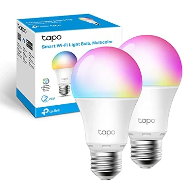 Immagine di TP Link Lampadina WiFi Intelligente LED Multicolore, E27, Compatibile con Alexa e Google Home, 806 lumen, 8.7W, Senza hub richiesto, Controllo Remoto tramite APP Tapo, 2pz (Tapo L530E)