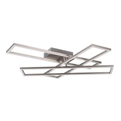 Immagine di Reality Lampada da soffitto Corso R64423107, Metallo Nichel opaco, incl. LED 36 Watt, telecomando