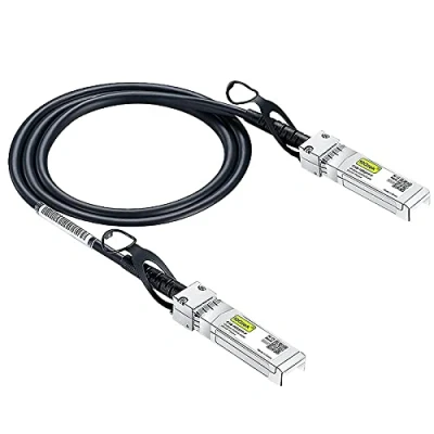 Immagine di 10Gtek per Ubiquiti UniFi SFP+ to Cavo 1 Meter(3.3ft), 10GBASE CU Direct Attach Copper(DAC) Twinax Cavo, Passivo