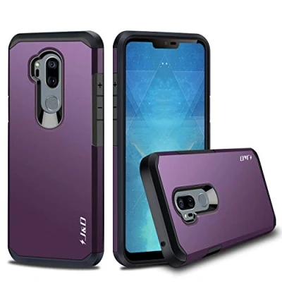 Immagine di J&amp;D Compatibile per LG G7 ThinQ/LG Cover, Protezione Robusta Armatura Sottile Ibrida Antiurta Protettiva Rigido Custodia ThinQ, G7, Viola