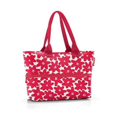 Immagine di reisenthel Borsa shopper e1 spazio per piccoli e grandi acquisti, Daisy Red, taglia unica, Rétro