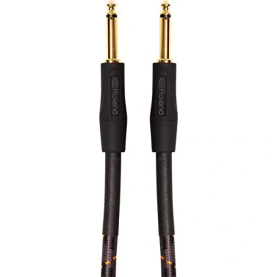 Immagine di Cavo Patch/Pedale Roland Gold Series Connettori Dritti da 1/4 , Lunghezza 3 M/ 10 Ft. Ric G10