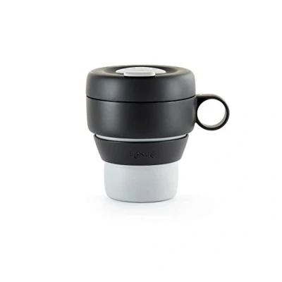 Immagine di Lékué 301050 Tazza Per Tè e Caffè In Polipropilene, Grigio, 1 Unità, Confezione da 1, 350 ml