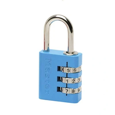 Immagine di Master Lock 7630EURDCOL Lucchetto con Combinazione in alluminio, Multicolore(Casuale), 3 x 6.5 1.3 cm