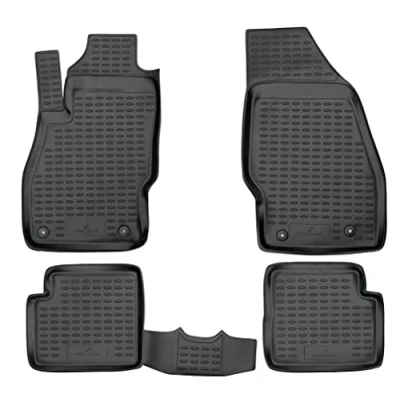 Immagine di Walser Tappetini in Gomma per Auto XTR su Misura Compatibile con Opel Corsa E 2014 2019, Antiscivolo, Protezione vano Piedi
