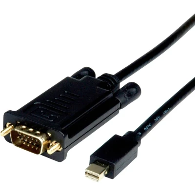 Immagine di Value Mini Displayport / VGA Cavo adattatore Spina , 15pin 1.50 m Nero 11.99.5806
