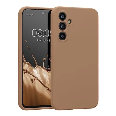 Immagine di kwmobile Custodia Compatibile con Samsung Galaxy A54 5G Cover Back Case per Smartphone in Silicone TPU Protezione Gommata color cappuccino