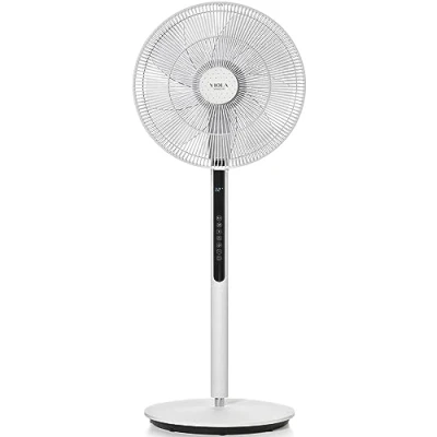 Immagine di VIOLA Ventilatore a Piantana Silenzioso con Telecomando (25db) 32 Velocità, 9 Pale, Oscillazione 320, Potente Motore Digitale Basso Consumo, Rotazione Verticale 90, Altezza Regolabile, Timer, Memo
